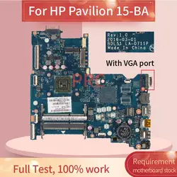 E1/E2/A8 For HP Pavilion 15-BA 15-AF Notebook Motherboard LA-D711P LA-C781P 818650-501 818059-601 858589-601 Laptop Mainboard
