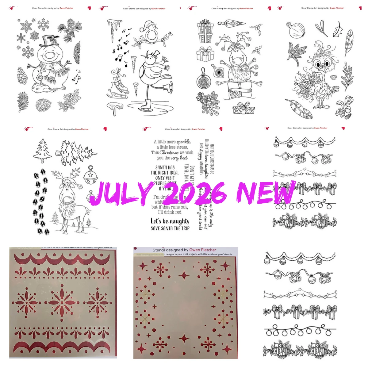 2026 New Woodware Bob Silicone Stamps Reusable Stamp Set Scrapbooking Nordic Frost-Stencils Handmade DIY Making Greeting Card