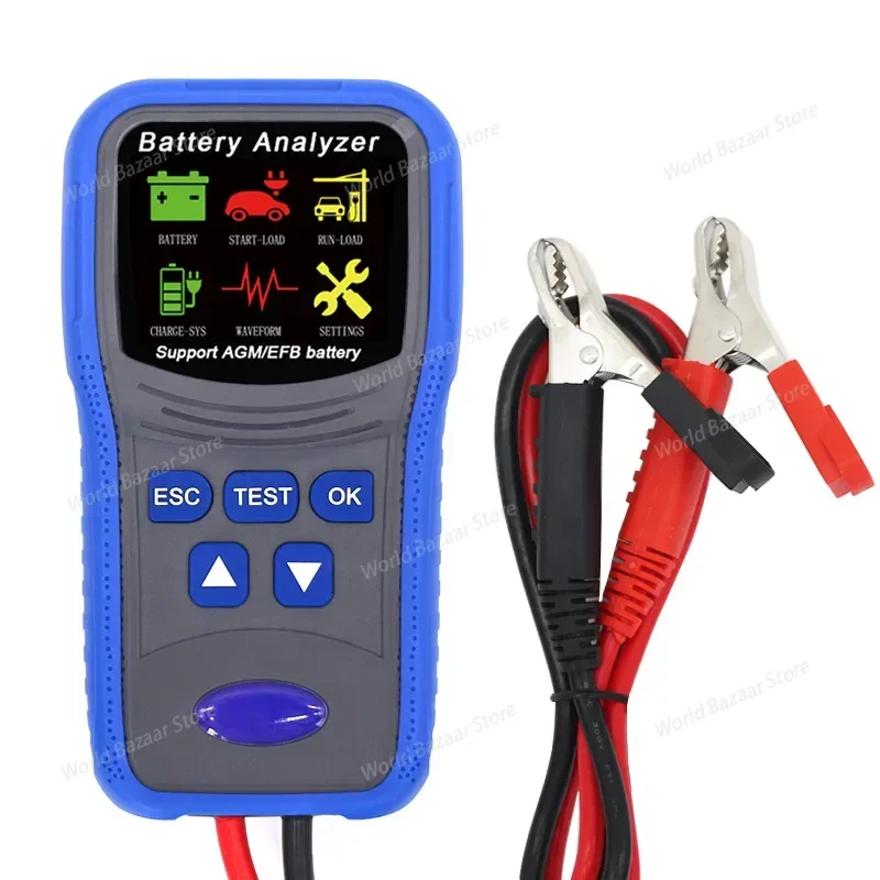 

Тестер батареи TM300 может измерять внутреннее сопротивление срока службы батареи и поддерживает батареи AGM. Автомобильный детектор неисправностей.