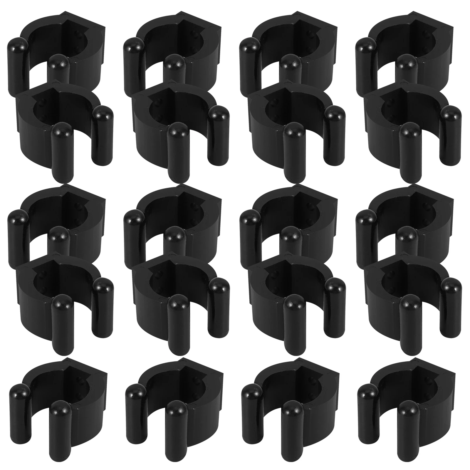 

20 Pcs Billiard Accessories Club Positioning Clip Support Abs Clamp Fishing Rod Clips