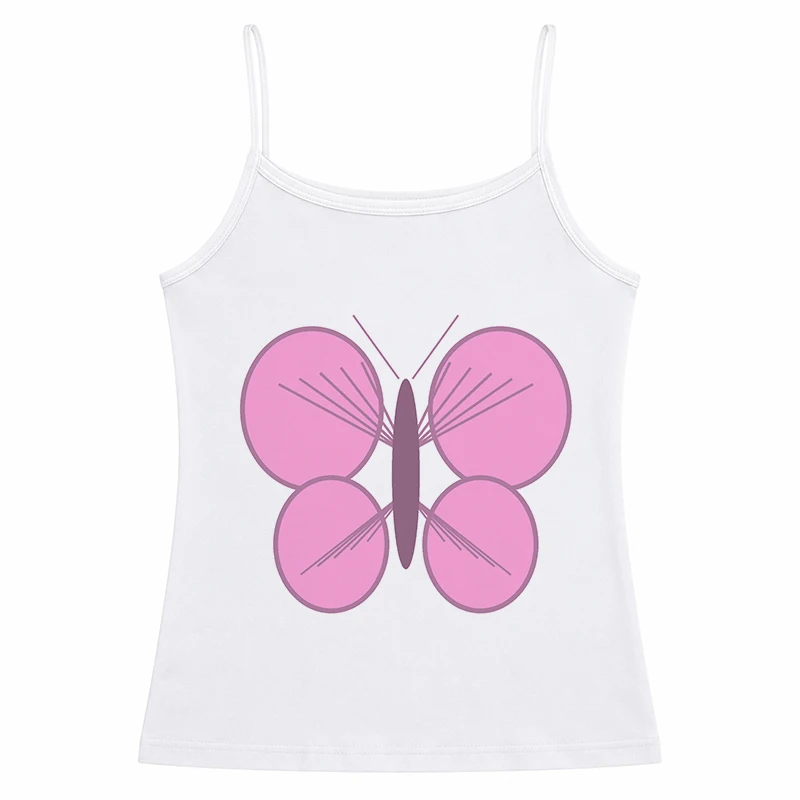 Summer 2000s Aesthetic Goth Crop Tops Printed Sling Strap Graphics Y2K Tank Tops New Vintage Punk Harajuku Sleeveless Camisole