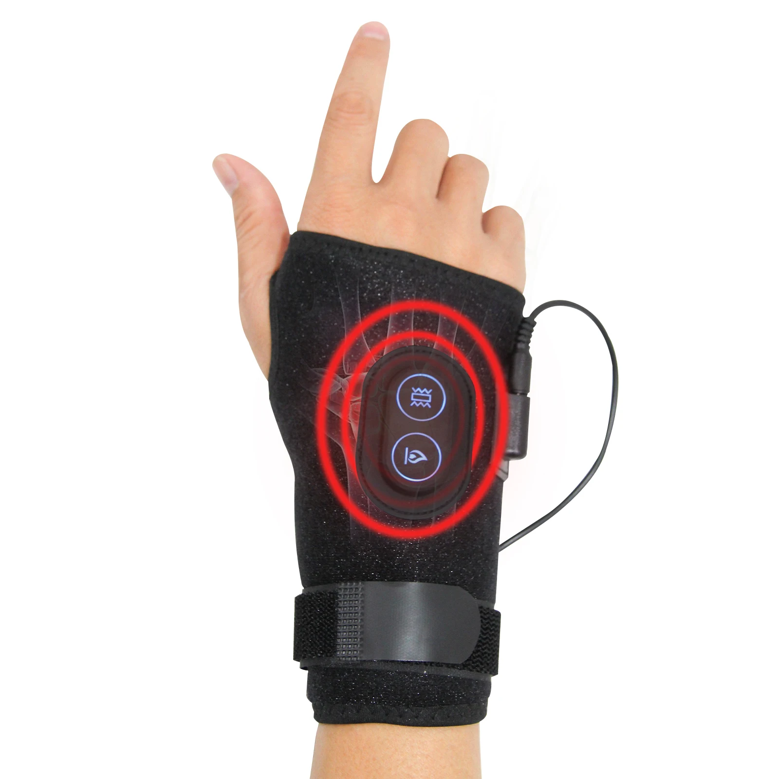 Leety Mei Hand & Wrist Heating Pad Wraps - Arthritis & Carpal Tunnel Relief, Thumb Brace for Pain Relief, Sprains, Tendonitis