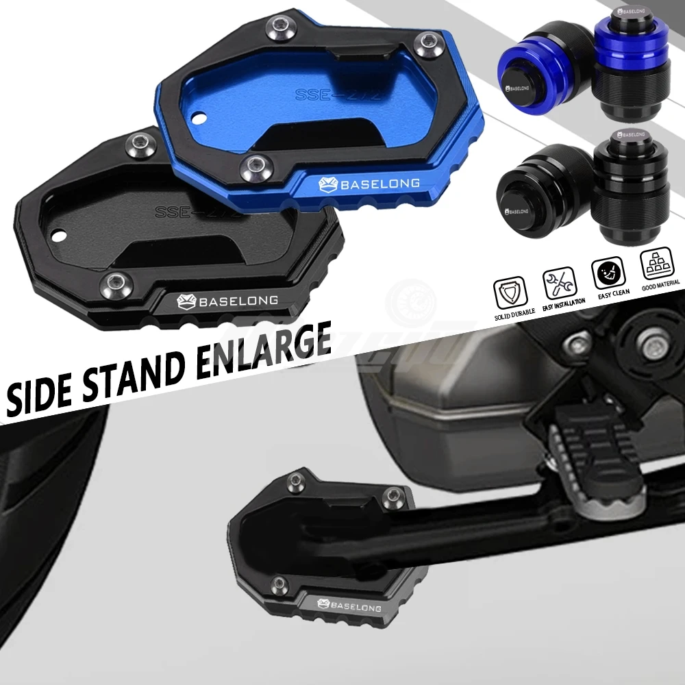 

2023 2024 2025 Motorcycle Kickstand Pad Foot Side Stand Extension Plate For BMW R1300GS R 1300 GS ADV R1300 GSA Tire Valve Caps
