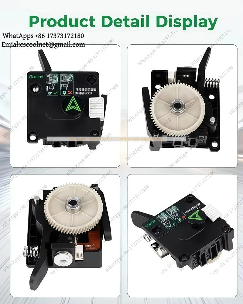 JS01 k3 Dual Gear Extruder Kit with Filament Runout Sensor, Anti-Clog & Smooth Feeding, Compatible with Ender 3 V4 Printer