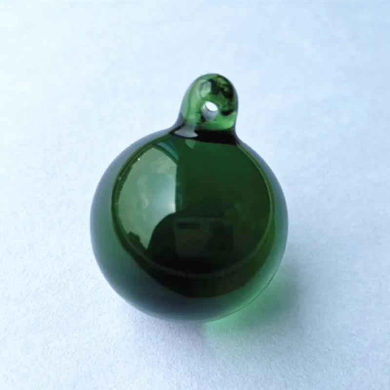 New Arrived 30mm Green Smooth Glass Ball Nice Crystal Feng Shui Spheres Birthday Party Outdoor Christmas Tree Hanging Decoration