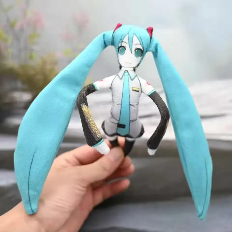 //Cute Anime Kasane Teto Mizuki Len Rin Cosplay Doll Stuffed Mascot Twistable Shape Body Wire Skeleton Action Dolls Accessories - view 3