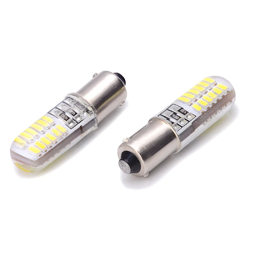 1PCS BA9S/T4W LED Silica Gel Bulb with 24SMD Wedge Marker Car Dome License Plate Light White 12V Drop Shipping Supported