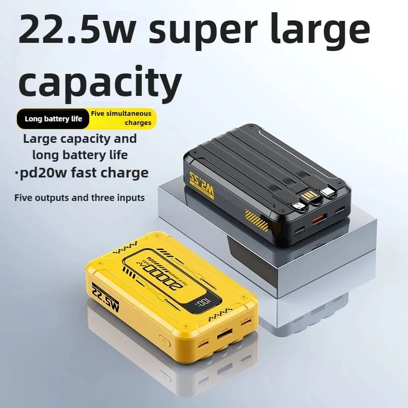 

Fast Charging Power Bank 10000mAh 20000mAh 22.5W PD20W For iPhone For Xiaomi For Samsung Portable Charger External Battery