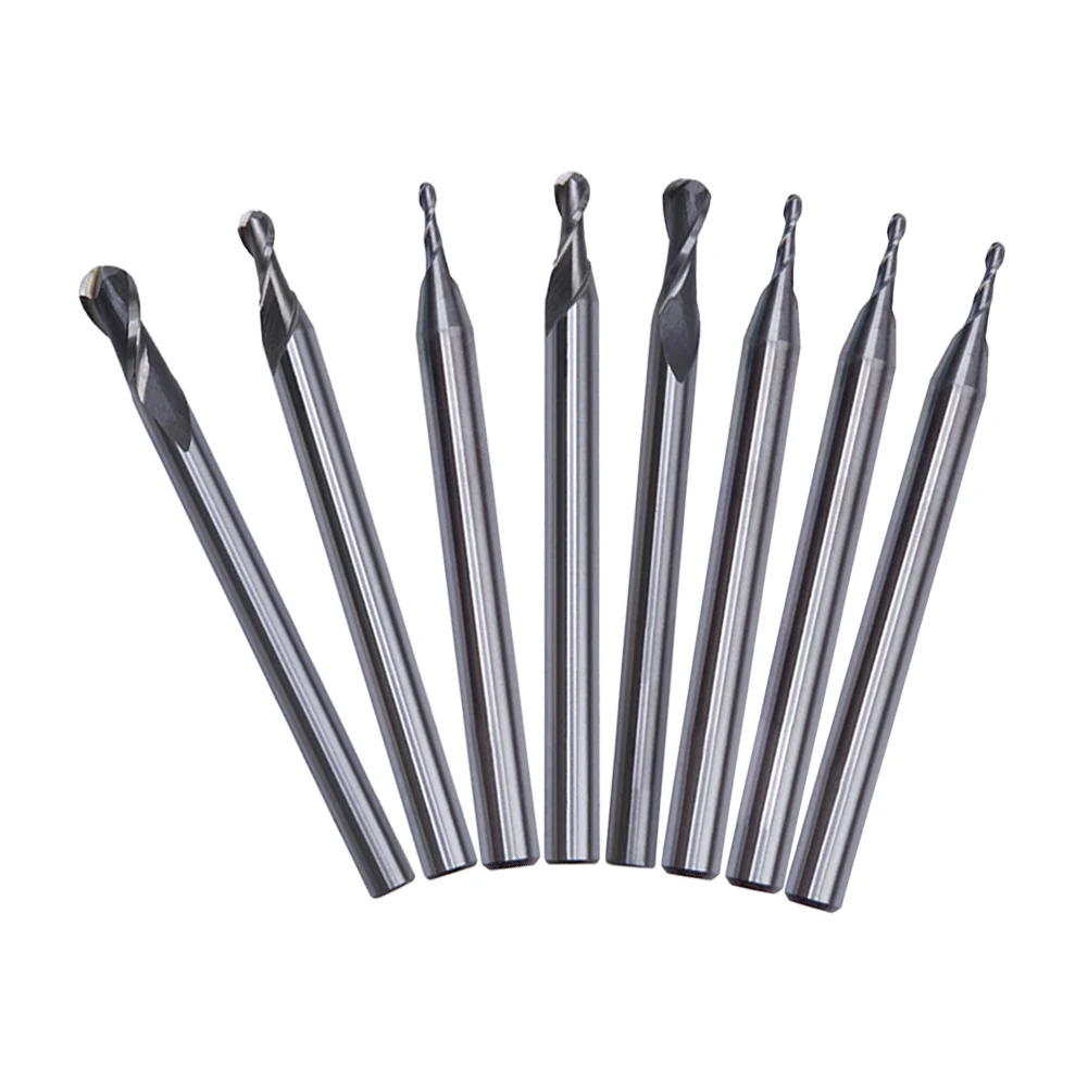 

2-флейтовый фрезерный инструмент Шаровая концевая фреза Шлифовка и полировка Высокоскоростная сталь Прочный материал Универсальное использование Широкое применение