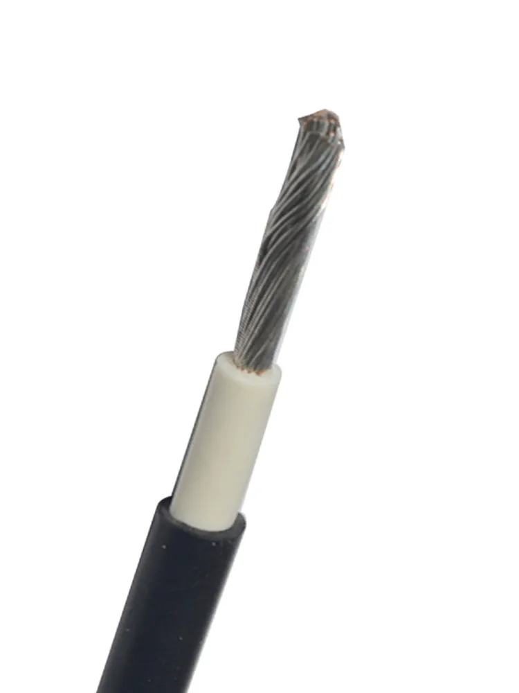 photovoltaic cable PV1-F 15 13 11 9 7 6 AWG 10meters LSZH sheath tinned copper wire for solar power generation Anti-ultraviolet