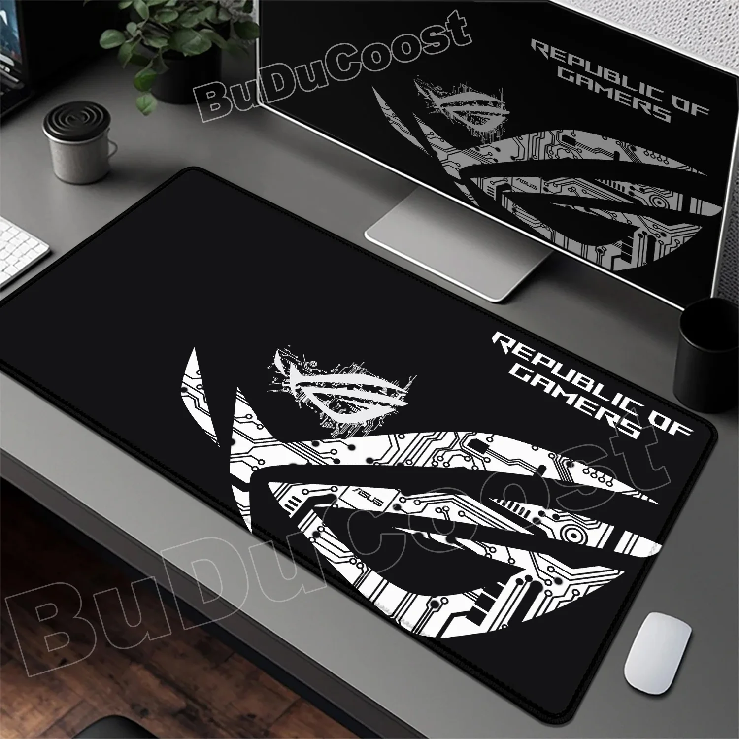 

Cool HD Printing Asus Rog Mouse Pad Large Size Non-slip MousePad XXL Gaming Rubber PC Lock Mouse Desk Mat Computer Gamers Office