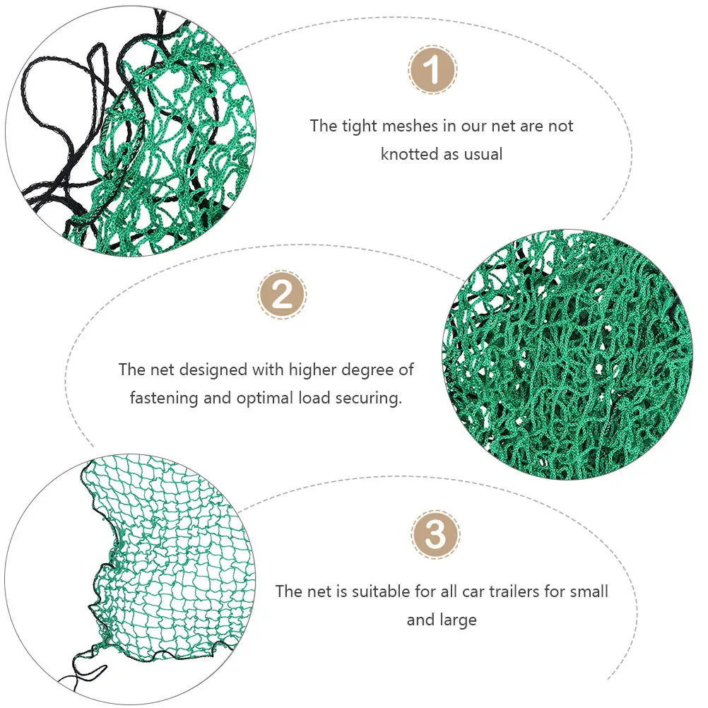 

Universal Trailer Net Elastic Heavy Mesh For Car Truck Cargo Securing Transport Luggage Cover Sandbox Daily Use