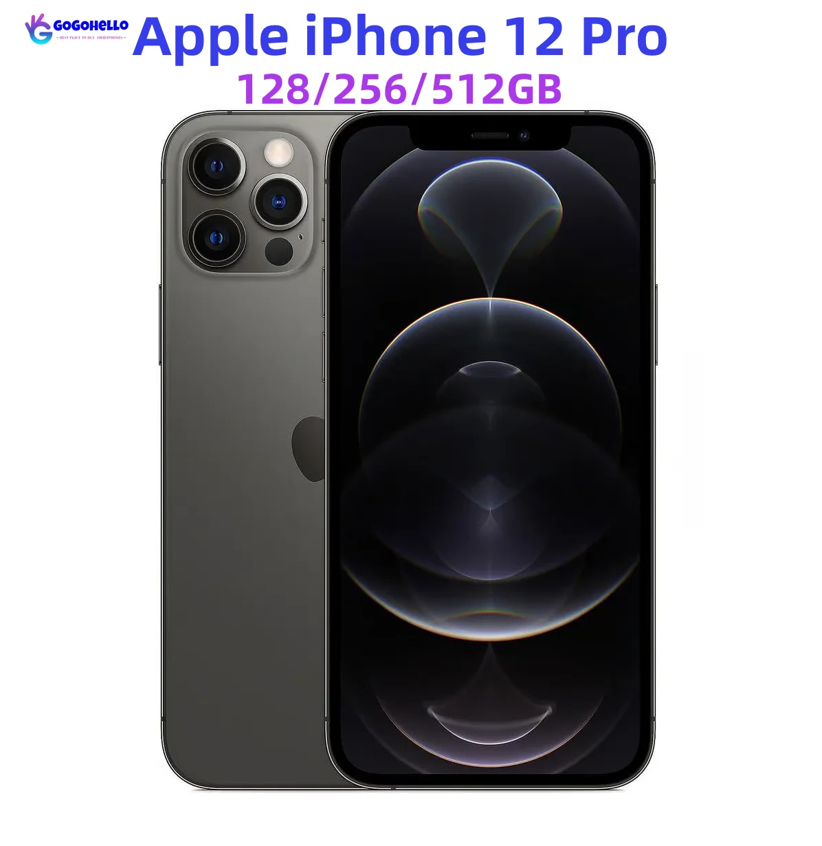 

98% New Unlocked Original Apple iPhone 12 Pro 6.1"Genuine 6GB RAM 128/256/512GB ROM A14 Bionic IOS Face ID NFC 5G Cellphone