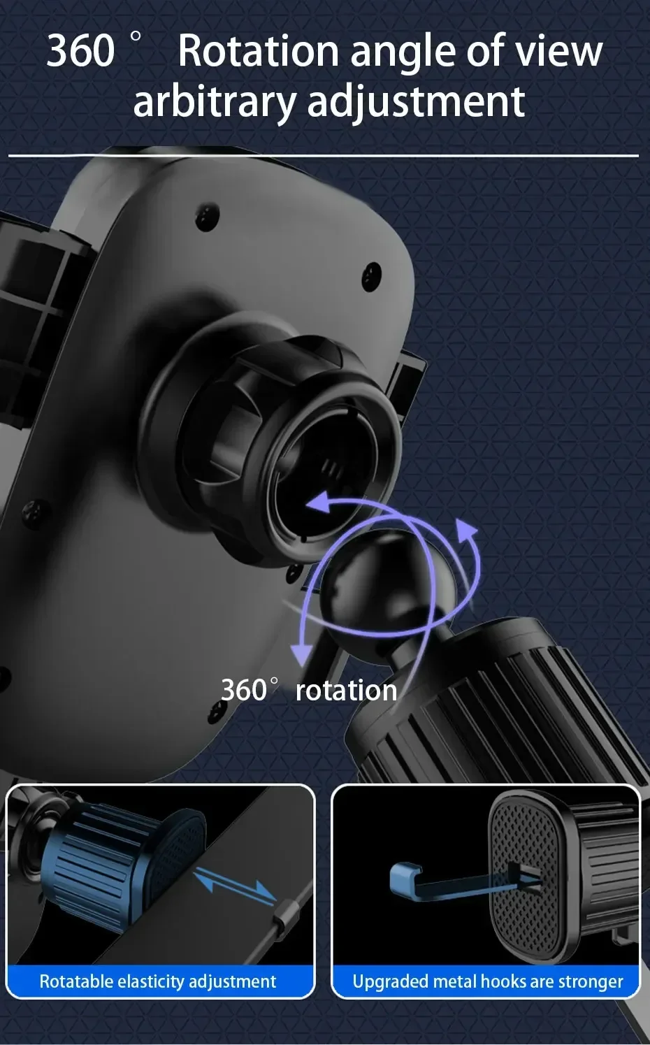 Auto Telefon Halter Halterung Zubehör Innen Auto Air Outlet Handy Unterstützung Teile Telefon Ständer Basis Befestigungs Clip – Detail 3