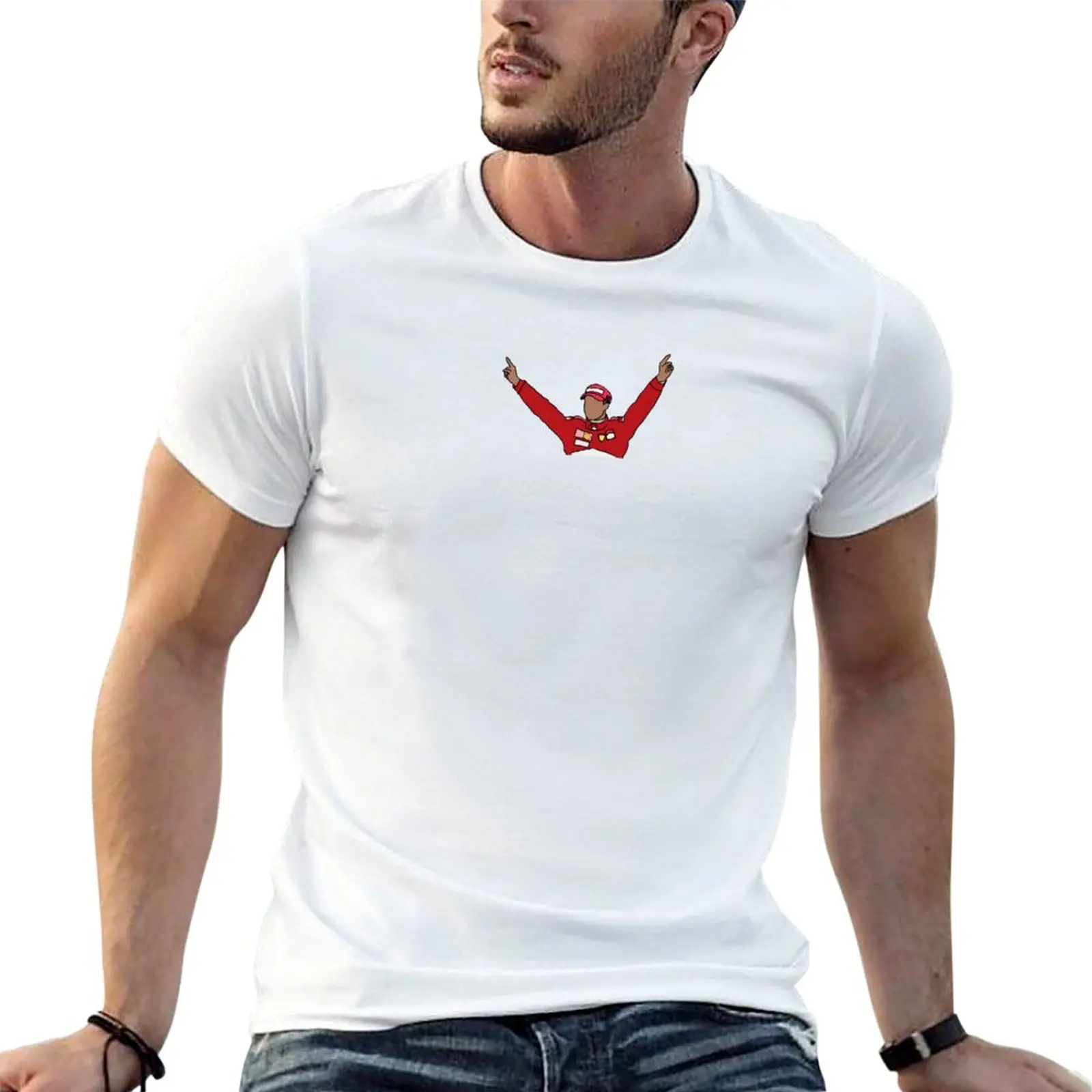 

New Michael Schumacher Podium Celebration T-Shirt cute clothes quick-drying t-shirt sweat shirts mens t shirts casual stylish