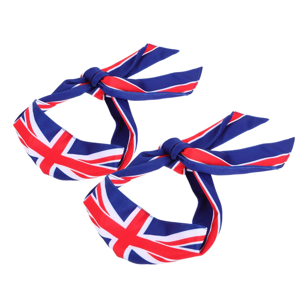 

2 Pcs Sports Bandana Basketball Sweatband Headband against Straying Britain Flag Exercise Fitness Hair Bands for Men Athletic