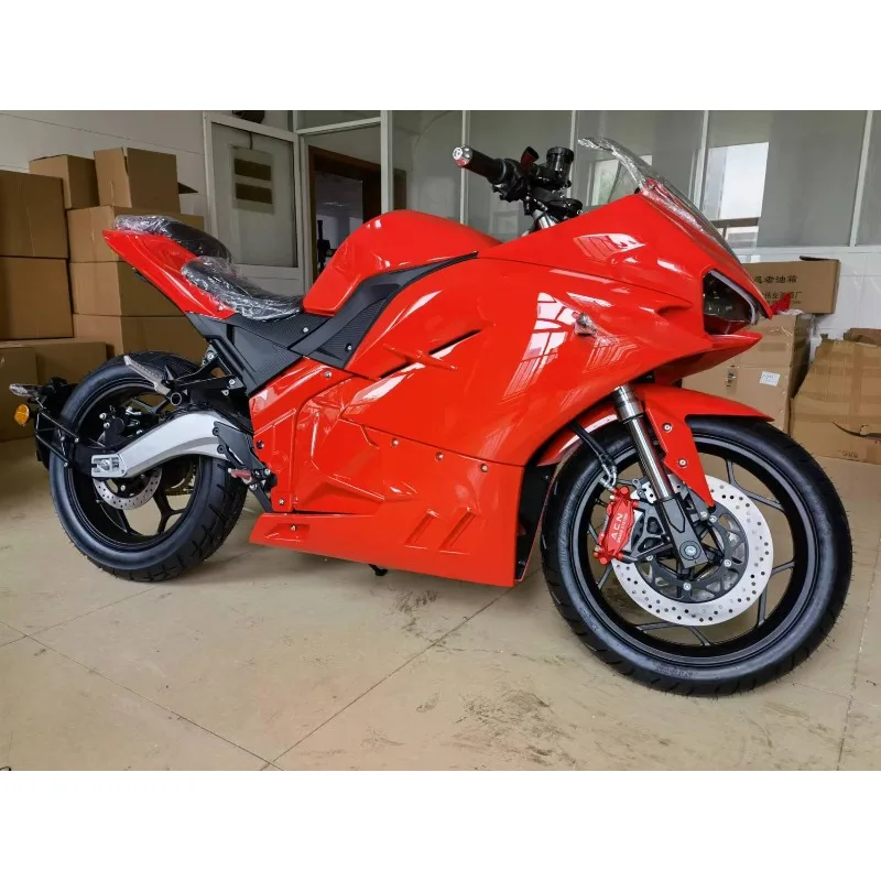 2025 أحدث Ducadi Pagani دراجة نارية سباق كهربائية 5000 واط 130 كم/ساعة سرعة 220 كجم المدى 72 فولت فرش السيارات سوبر سرعة المركزية Cha #6