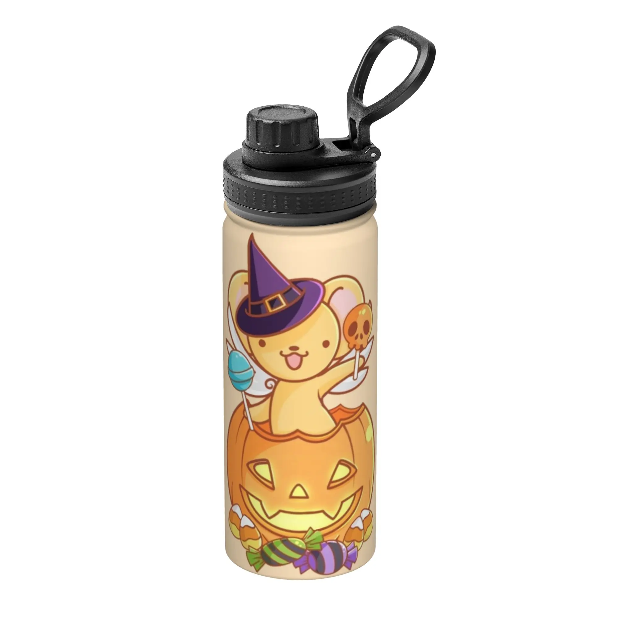 Cardcaptor Sakura Anime 18OZ Sports Insulated Kettle  Coffee Cups Stainless Steel School Mugs Spill Proof