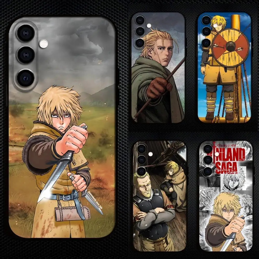 

V-Vinland S-Saga Phone Case For Samsung Galaxy A73,A72,A71,A70,A53,A52,A51,Others Soft Black Cover