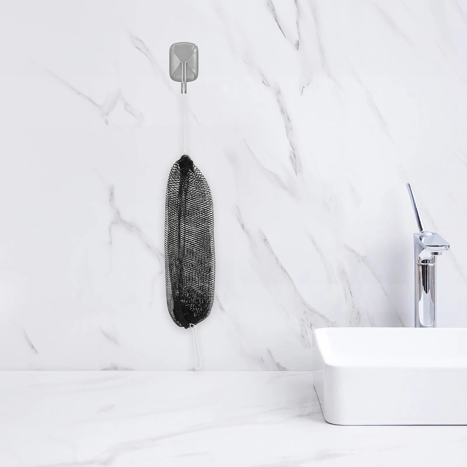 

3 шт., африканская сетчатая губка, глубоко очищающий скребок для тела, эластичная ткань для мытья ванны для спины, отшелушивающее полотенце для душа - сауна, тренажерный зал