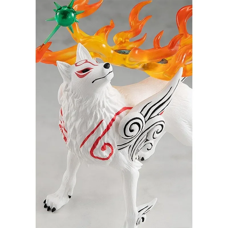 Good Smile Genuine POP UP PARADE Okami Anime Figure Amaterasu Action Toys for Boys Girls Kids Christmas Gift Collectible Model