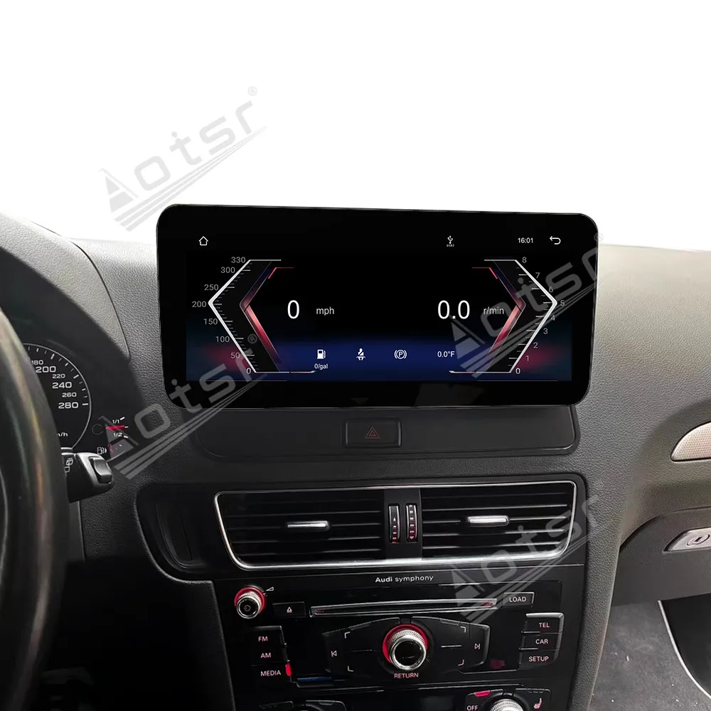 12.3 بوصة لينكس راديو السيارة CarPlay لأودي Q5 2009-2017 شاشة تعمل باللمس مشغل وسائط متعددة لتحديد المواقع والملاحة رئيس وحدة اكسسوارات السيارات