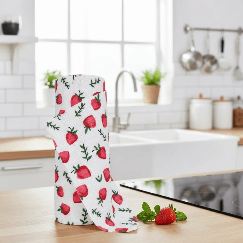 Reusable Microfiber Cleaning Wipes Washable High Absorbency Kitchen Towels Durable Multi-Purpose Cleaning Rag Kitchen Cleaning