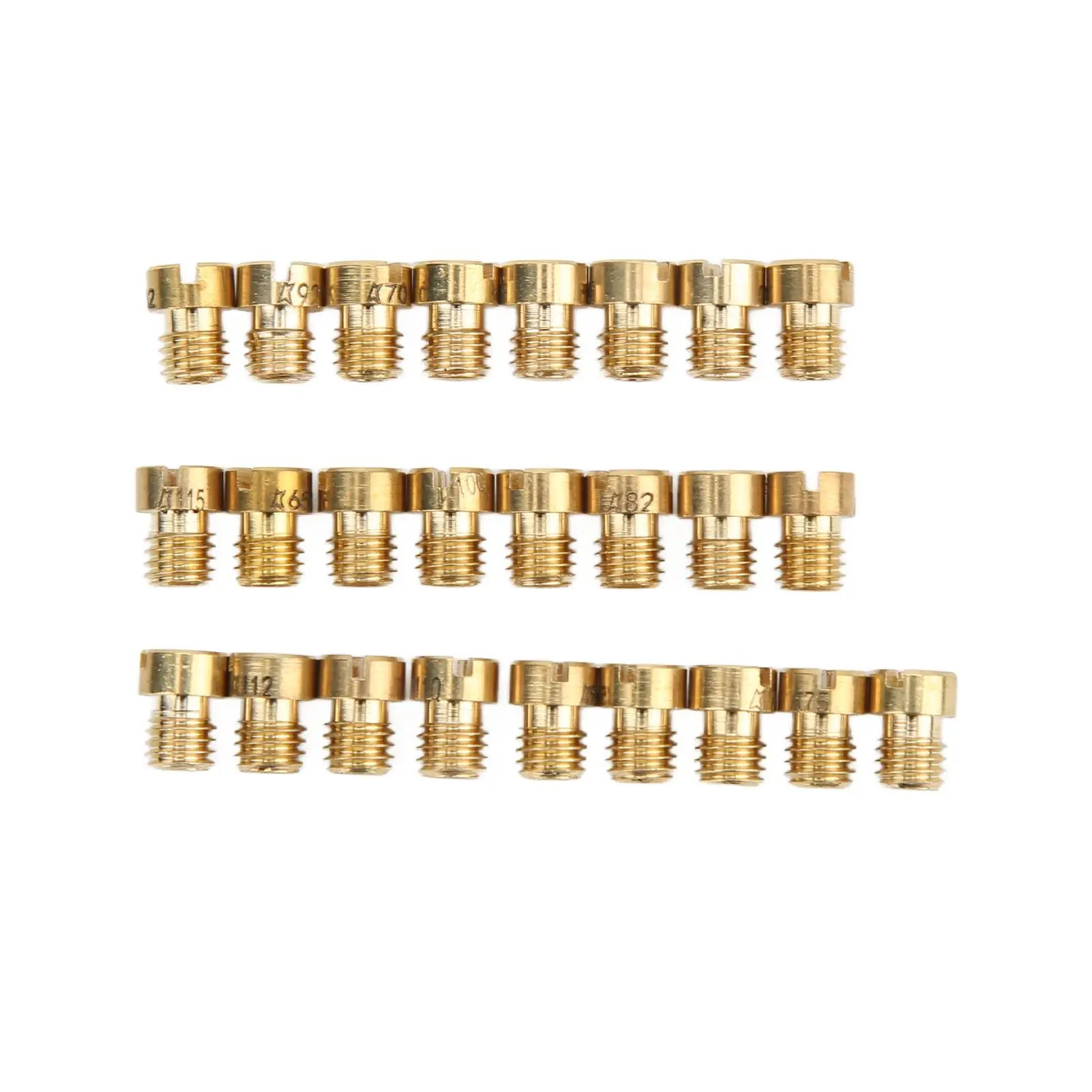 

25pcs Metal Carburetor Main Jet Kit M5 55-115 Nozzle Replacement for dellorto PHBG - Car Parts Accessories