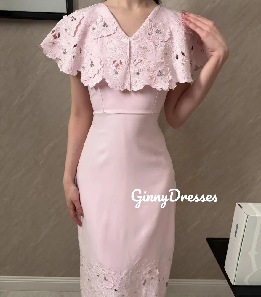 

Вечерние платья без бретелек, розовые, прямого кроя, в дубайском стиле, роскошные, на заказ, с рукавами-крылышками, в пол, с рюшами