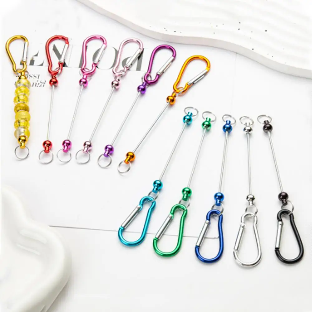 

Diy Beads Carabiner Heavy Duty Metal Carabiner for Outdoor Hiking Camping Backpacking Lightweight D-shaped Ring Hook Clip