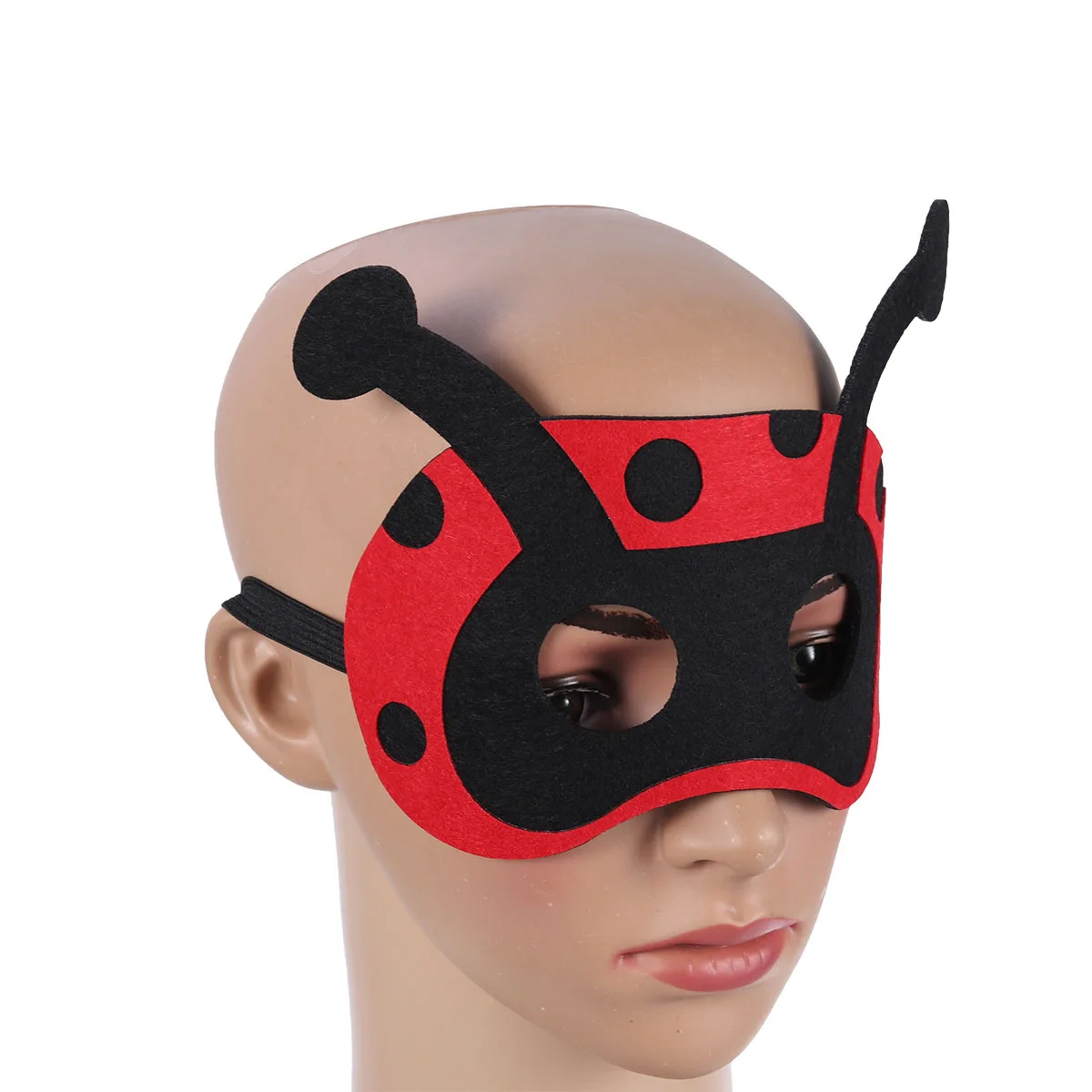 Lieveheersbeestje Cartoon Dier Halfgelaatsmaskers Comfortabele Kids Cosplay Party Maskers voor Jongens Meisjes Voorschoolse Klaslokaal