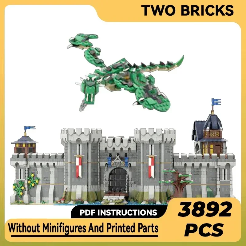 Moc Bouwstenen Militair Kasteel Model Guardians Stronghold Technologie Modulaire Blokken Geschenken Kerst Speelgoed DIY Sets Montage