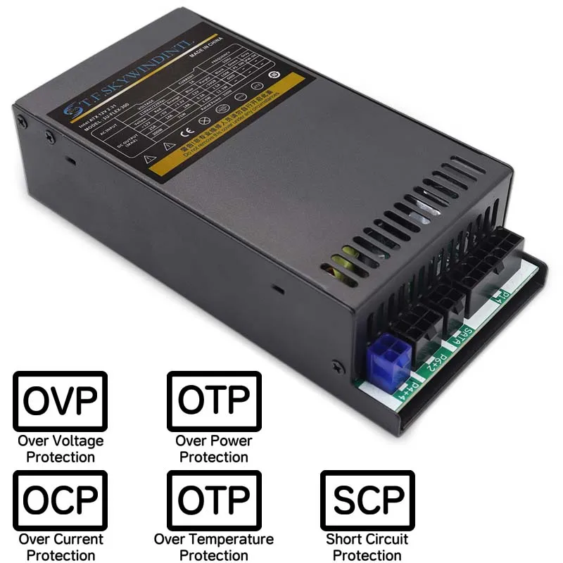 300W Power Supply Full-Modular Mini 1U Flexible Active PFC Computer Power Source 220V 20+4PIN Suitable for Desktop Servers