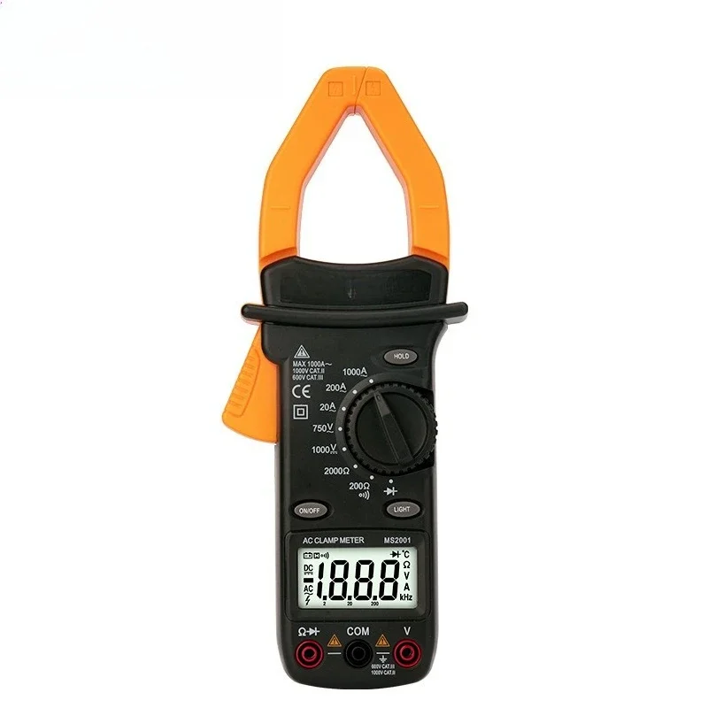 

PM2001 Digital AC Clamp Multimeter 1000A Clamp Ammeter