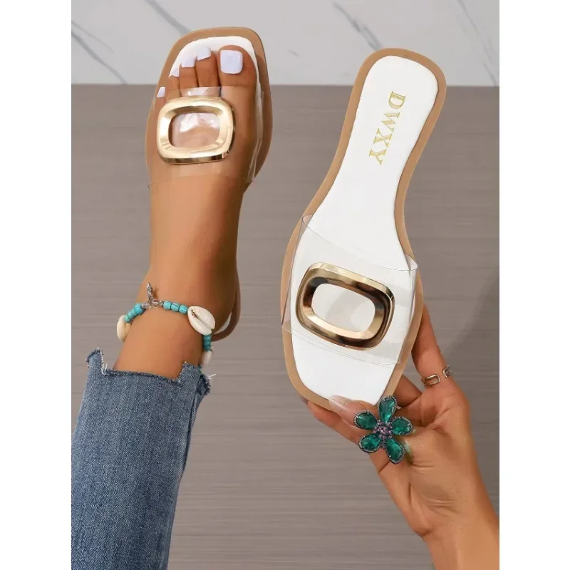 Fashion Brand Casual Women Slippers Outdoor Summer Sandals Beach Shoes Ladies Flip Flops Comfy Flat Shoes Woman Slides Big Size