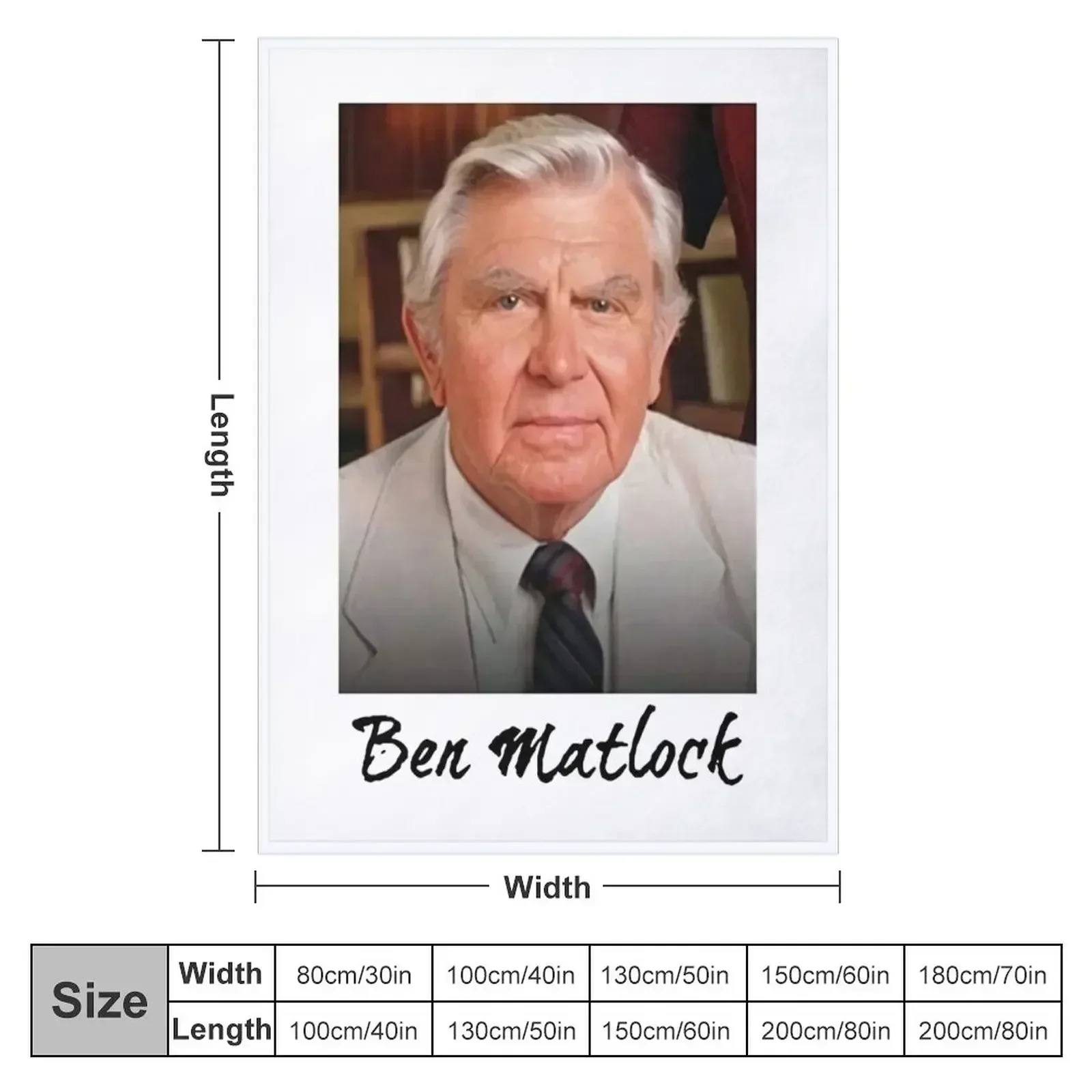 Cool Ben Matlock Funny Tv Lawyer Drama White Retro Vintage 80'S Sitcom Matlock d Throw Blanket Loose Blankets