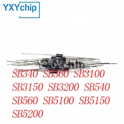 20pcs/lot Sb340 Sb360 Sb3100 Sb3150 Sb3200 Sb540 Sb560 Sb5100 Sb5150 Sb5200 Authentic Schottky Rectifiers Do-27