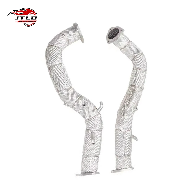 304 Stainless Steel Auto Exhaust Car Exhaust Downpipe For Porsche 718 GT4 RS