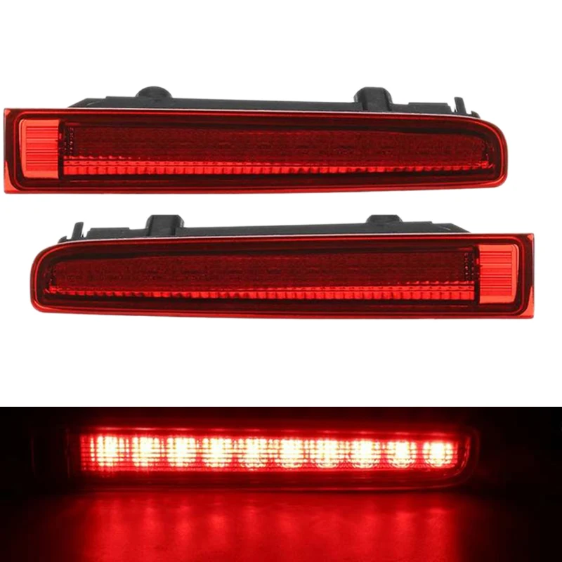 New2Pcs Car Third High Brake Light Barn Door Rear Brake Light High Mount Stop Lamp For-Vw T5 T6 For Multivan Caravelle 2003-2016