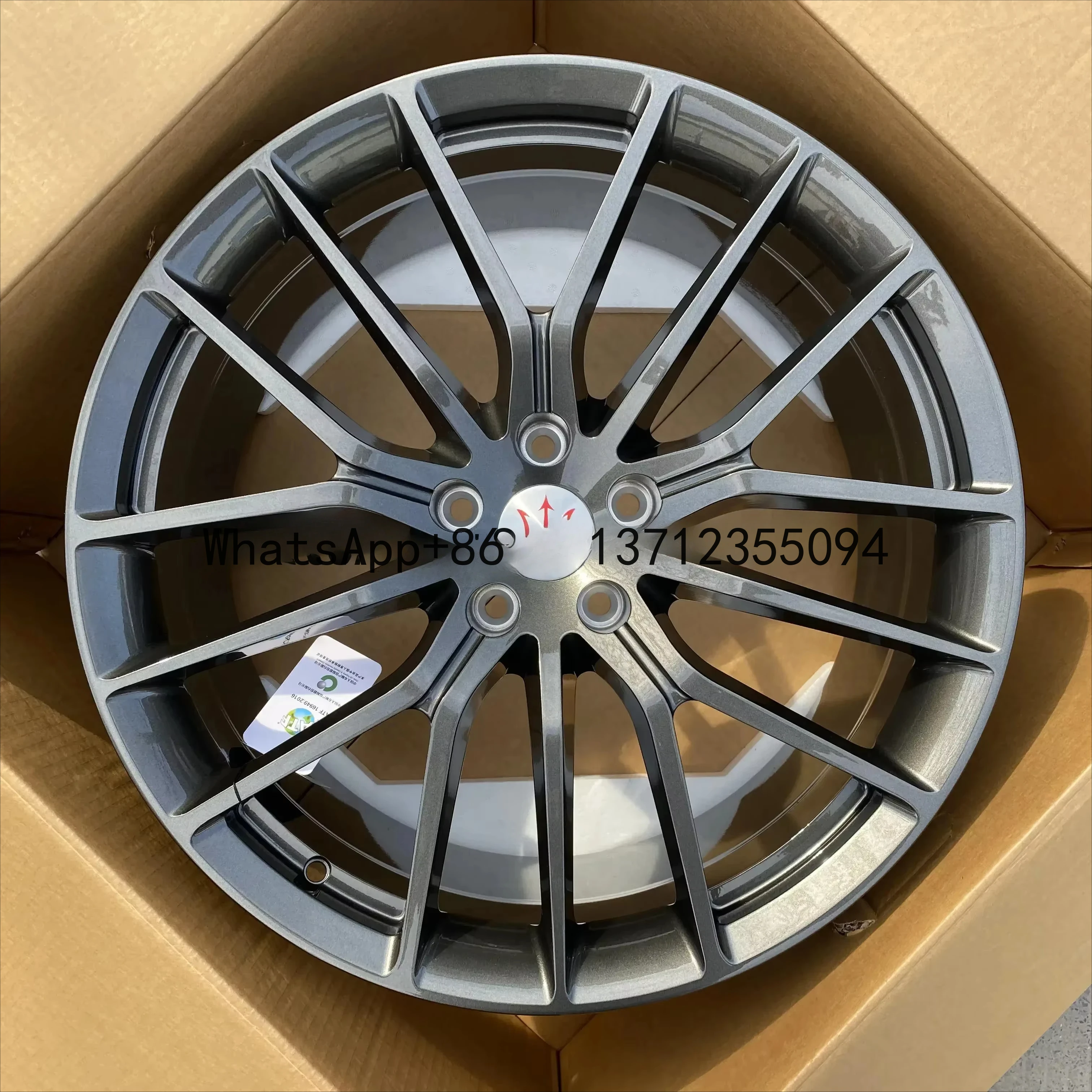 Custom 1 Piece Forged Rims Gun Gray gunmetal Forged Passenger Car Wheels 19 20 21 Inch 5x114.3 for Maserati 67.1