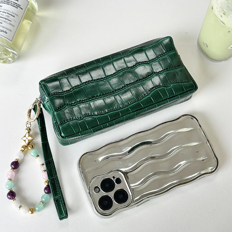 맞춤형 레터링 지퍼 크로커다일 가죽 패턴 폰 파우치 여 - Luxury Ziploc Bags 리뷰 및 가격