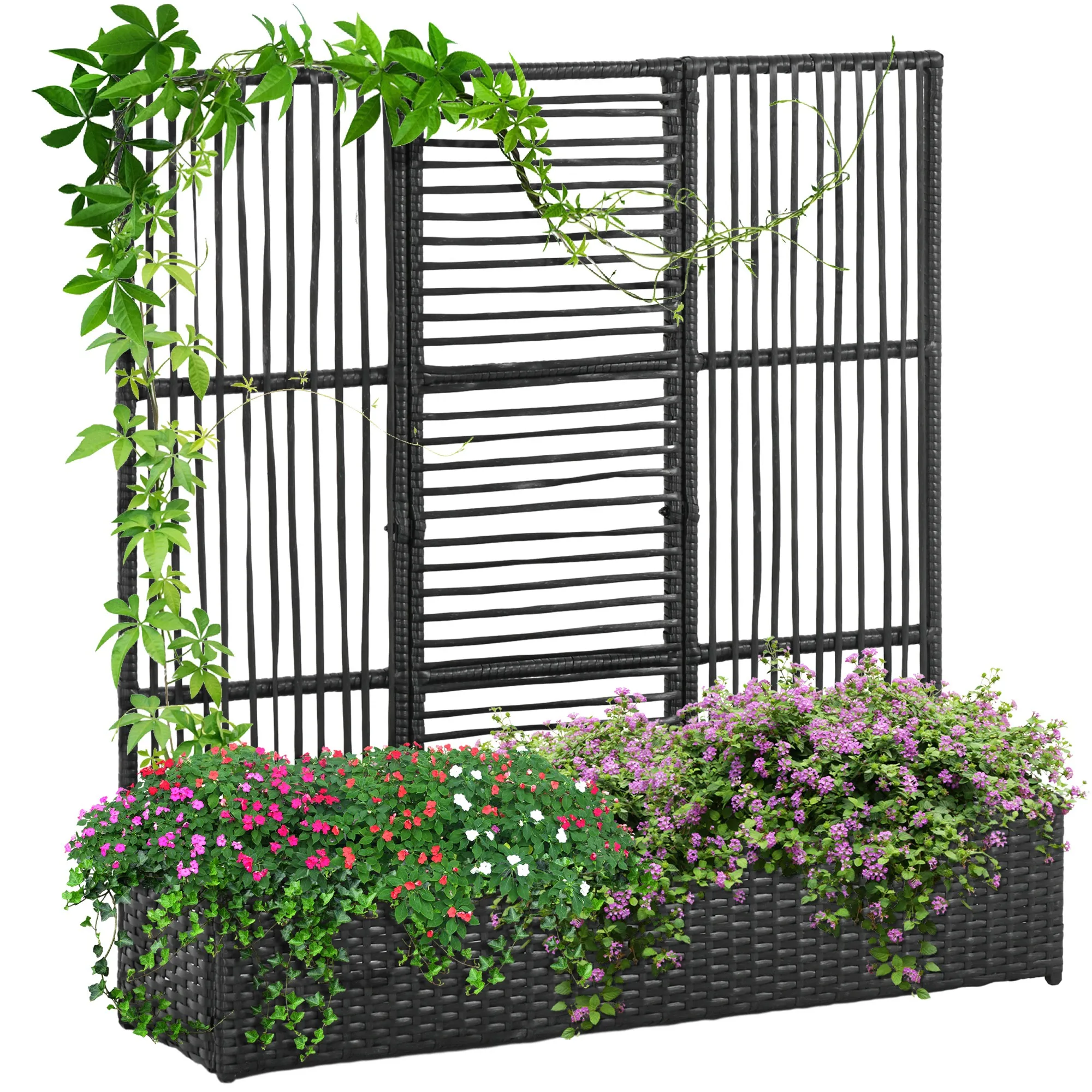 Caja Para Flores Con Soporte, Resistente A La Intemperie, Poliratón, 103X29 X Cm, Negro — -42%, 76.94€ Coupon, from 104.46€ – 42% descuento – €104.46