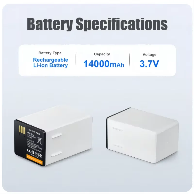 14000mAh A7a Replacement Battery，High Capacity XL Dual Battery Compatible with Arlo Pro 3 Pro 4 XL Ultra 2 VMA5410 Camera