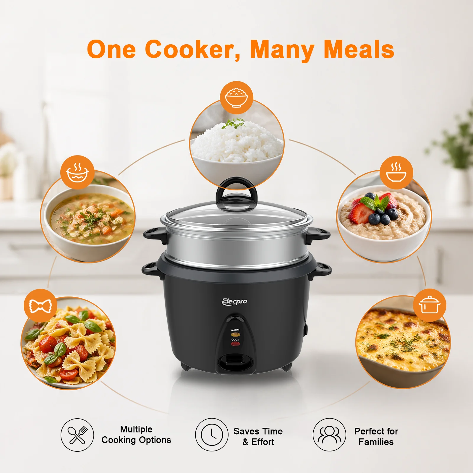 Elecpro 10-Tassen-Multifunktio – Rice Cooker 10 Cup Bewertung und Preis