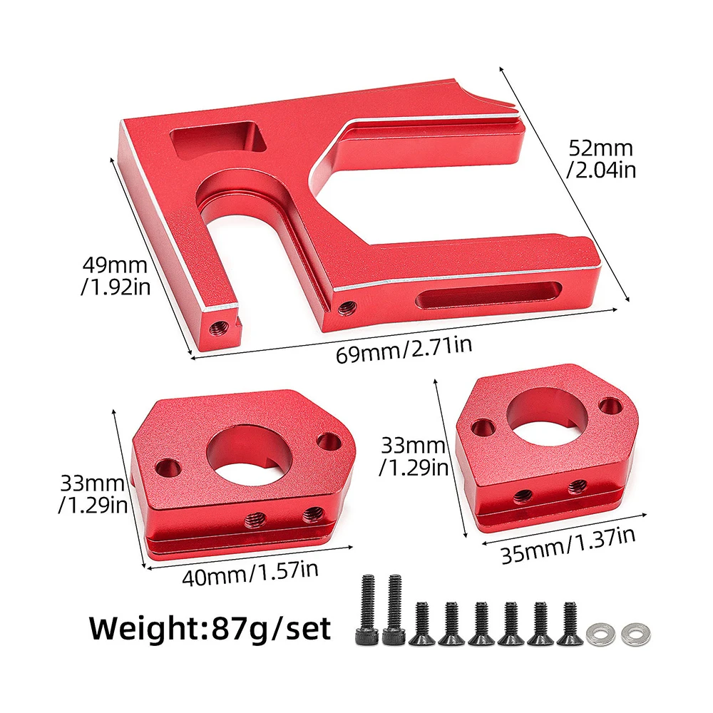 Support de moteur de différentiel central en alliage d'aluminium, pièces de rechange pour buggy RC ARRMA 1/8 KRATON ARA106040T1 ARA106040T1 T2