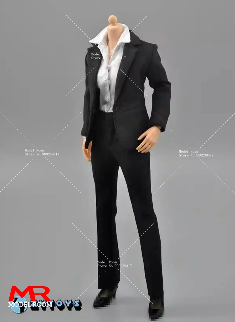 ZYTOYS 1/6 Scale Office Lady Black OL Suit Clothes Model for 12