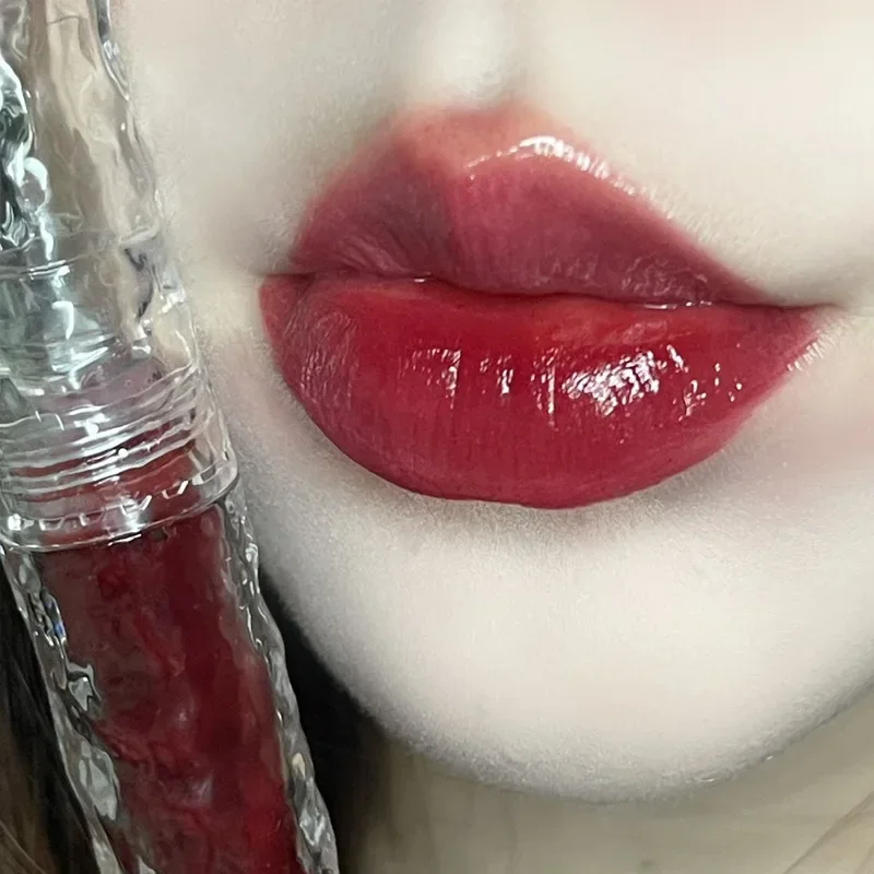 Heallor-Rouge à lèvres marron nude, gloss longue durée imperméable, verre miroir, thé rouge, pas facile à estomper, maquillage des lèvres Jules Glaze