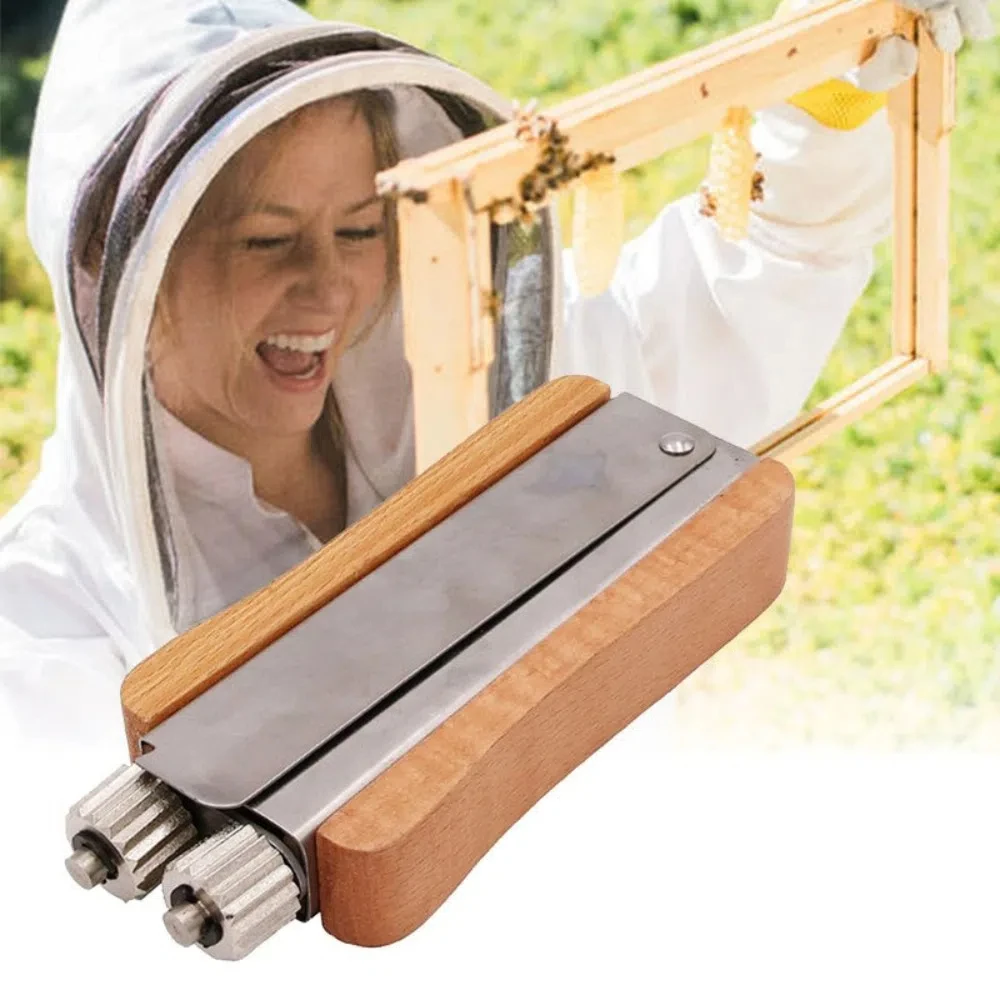 

Stainless Steel Beekeeping Wire Tensioner Wooden Handle Tension Wire Nest Box Pliers Durable Professional Wire Tightener