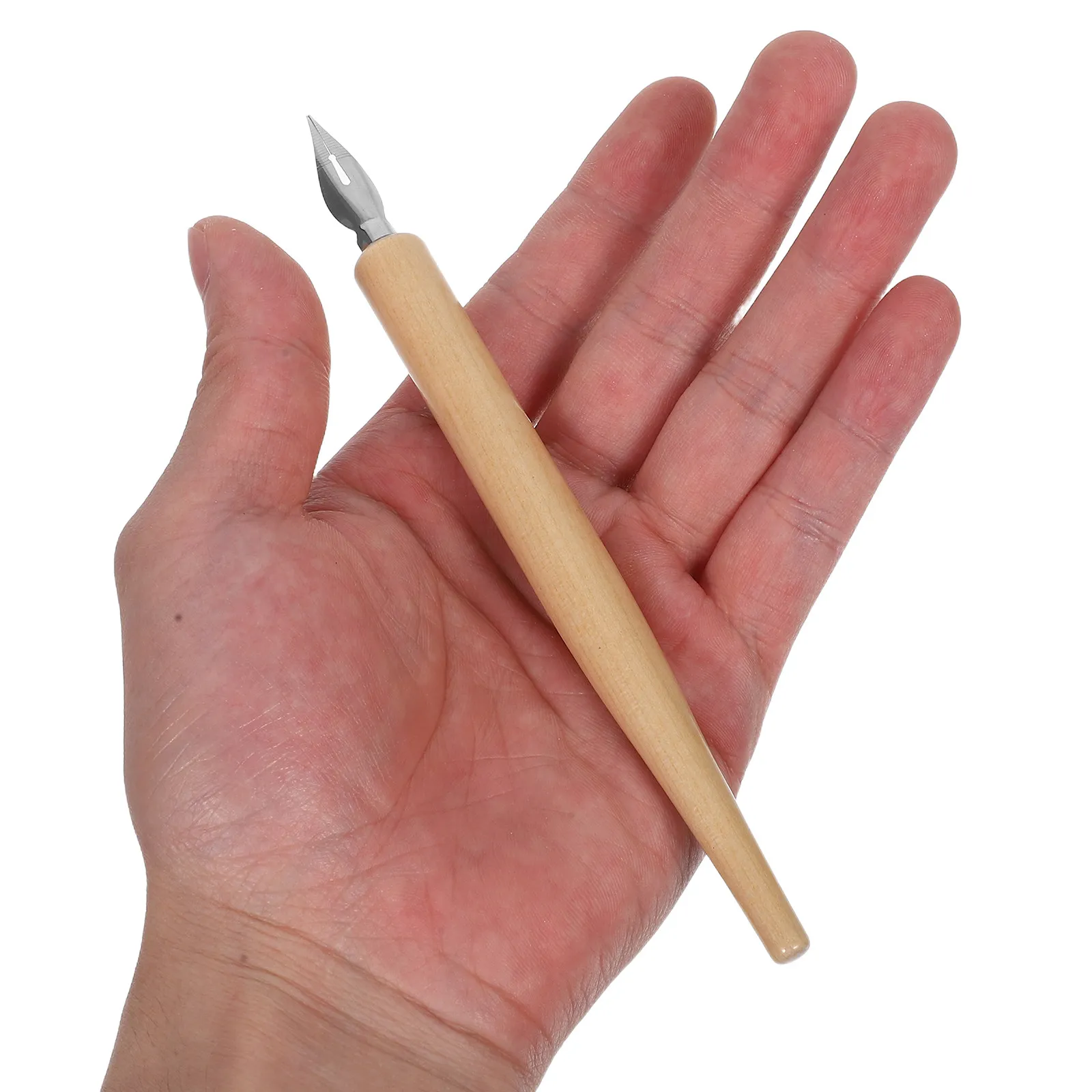 

1Set Elegant Wooden Dip Pen with Multiple Nib Sizes for Drawing Cartoon Sketching Signing Painting Calligraphy Fine Line
