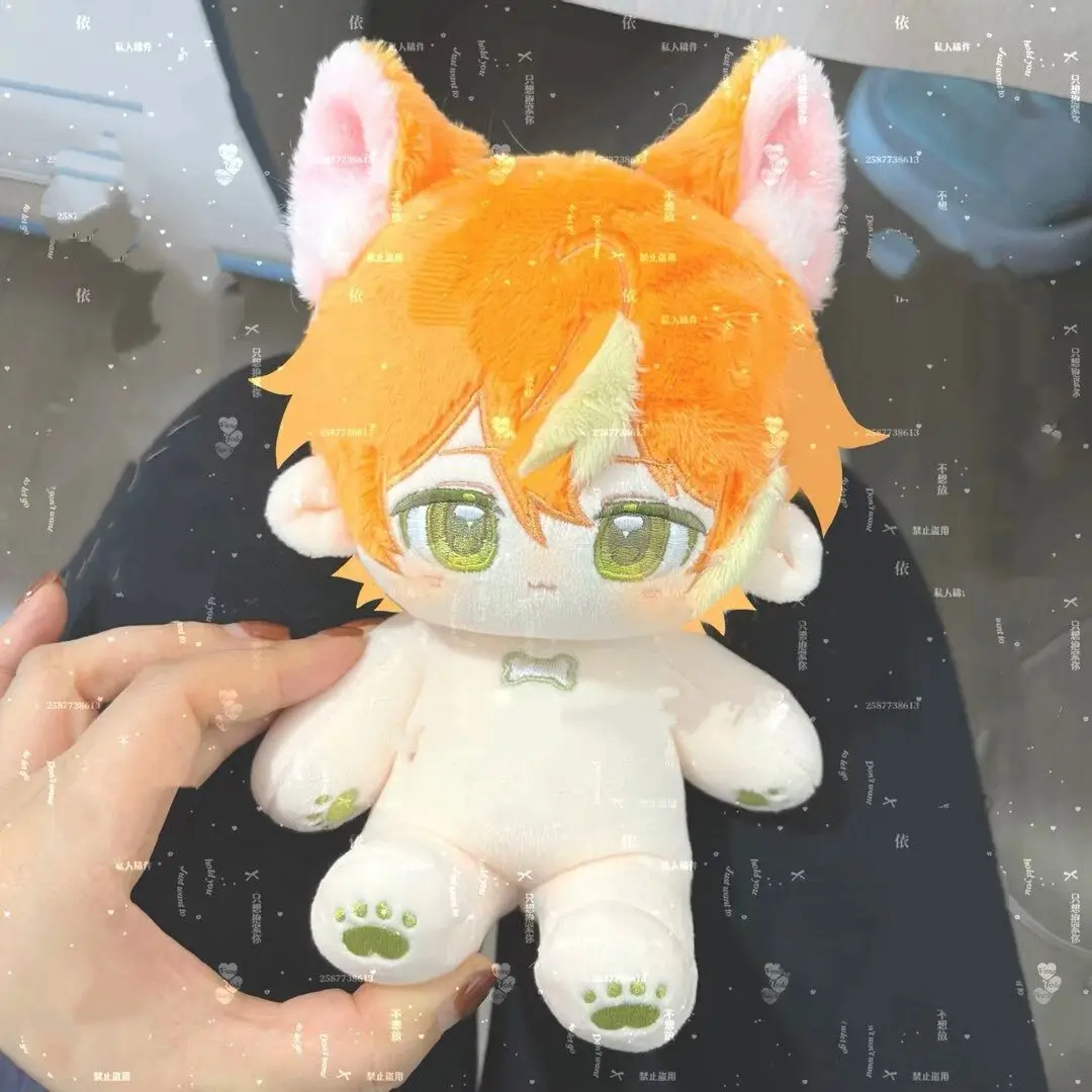 

Shinonome Akito 20cm Plush Cotton Doll Kawaii Animal Ear Stuffed Body Dress Up Clothes Plushies Figures Anime Dolls Xmas Gift